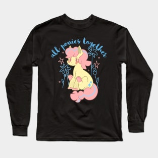 Cute Pony Girl Long Sleeve T-Shirt